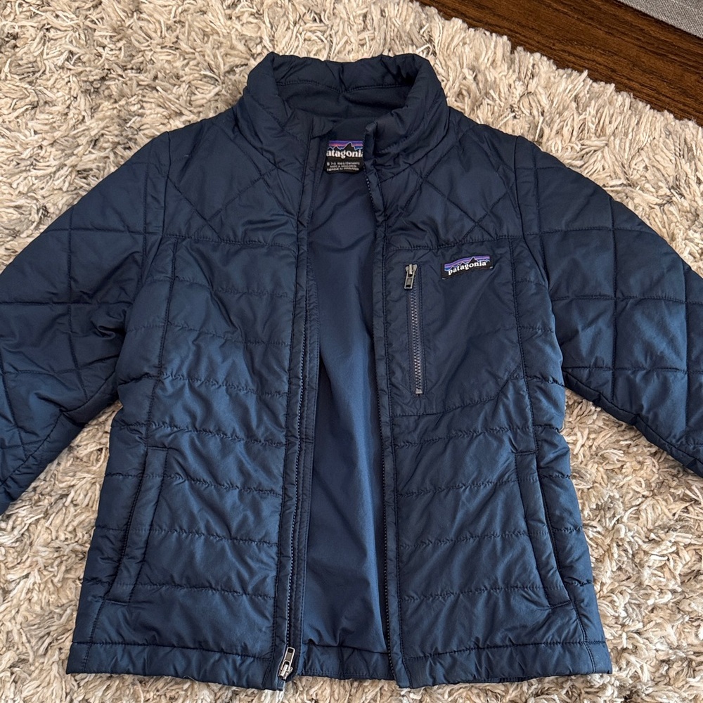 Patagonia Kids' Quilted Navy Puffer Jacket